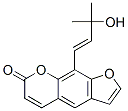 9-(3-Hydroxy-3-methyl-1-butenyl)-7H-furo[3,2-g][1]benzopyran-7-one Struktur