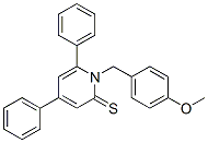 1-(p-Methoxybenzyl)-4,6-diphenylpyridine-2-thione Struktur