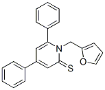 1-(2-Furanylmethyl)-4,6-diphenyl-2(1H)-pyridinethione Struktur