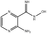 3-Amino-N-hydroxy-pyrazinecarboximidamide Struktur