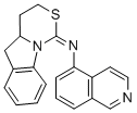 (+-)-N-(3,4,4a,5-Tetrahydro-1H-(1,3)-thiazino(3,4-a)indol-1-ylidene)-5 -isoquinolinamine Struktur