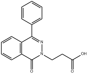 3-(1-OXO-4-PHENYLPHTHALAZIN-2(1H)-YL)PROPANOIC ACID Struktur