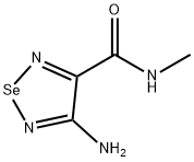 4-Amino-N-methyl-1,2,5-selenadiazole-3-carboxamide Struktur