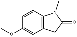 1,3-dihydro-5-Methoxy-1-Methyl-2H-Indol-2-one Struktur