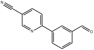 3-(3-Cyanopyridin-2-yl)benzaldehyde Struktur