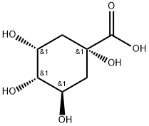 D-(-)-キナ酸 化學(xué)構(gòu)造式