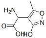 alpha-amino-3-(hydroxy)-5-methyl-4-isoxazoleacetic acid Struktur