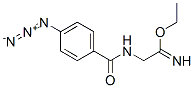 ethyl 4-azidobenzoylaminoacetimidate Struktur