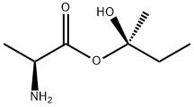 L-Alanine, (1R)-1-hydroxy-1-methylpropyl ester (9CI) Struktur