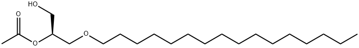 1-O-HEXADECYL-2-O-ACETYL-SN-GLYCEROL Struktur