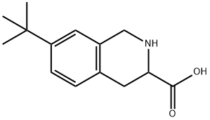 7-TERT-BUTYL-1,2,3,4-TETRAHYDROISOQUINOLINE-3-CARBOXYLIC ACID Struktur