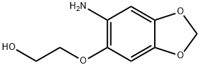 Ethanol, 2-[(6-amino-1,3-benzodioxol-5-yl)oxy]- (9CI) Struktur