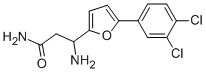 3-AMINO-3-[5-(3,4-DICHLOROPHENYL)-FURAN-2-YL]-PROPIONIC ACID AMIDE Struktur