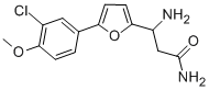 3-AMINO-3-[5-(3-CHLORO-4-METHOXYPHENYL)-FURAN-2-YL]-PROPIONIC ACID AMIDE Struktur