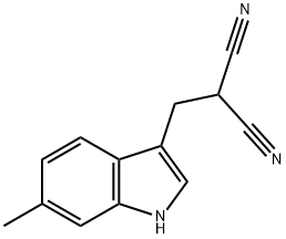 Propanedinitrile, [(6-methyl-1H-indol-3-yl)methyl]- (9CI) Struktur