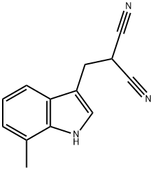 Propanedinitrile, [(7-methyl-1H-indol-3-yl)methyl]- (9CI) Struktur