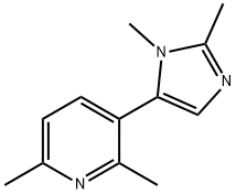 Pyridine, 3-(1,2-dimethyl-1H-imidazol-5-yl)-2,6-dimethyl- (9CI) Struktur