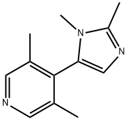 Pyridine, 4-(1,2-dimethyl-1H-imidazol-5-yl)-3,5-dimethyl- (9CI) Struktur