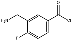 Benzoyl chloride, 3-(aminomethyl)-4-fluoro- (9CI) Struktur