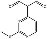 2-(2-(methylthio)pyrimidin-4-yl)malonaldehyde Struktur