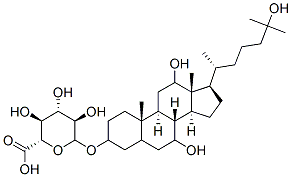 cholestane-3,7,12,25-tetrol-3-glucuronide Struktur