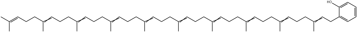 2-(3,7,11,15,19,23,27,31,35,39-Decamethyl-2,6,10,14,18,22,26,30,34,38-tetracontadecenyl)phenol Struktur