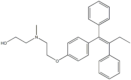 N-METHYL-N-(2-HYDROXYETHYL)TAMOXIFEN Struktur