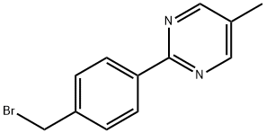 Pyrimidine, 2-[4-(bromomethyl)phenyl]-5-methyl- (9CI) Struktur