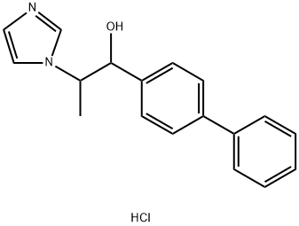 alpha-(1-(1-Imidazolyl)ethyl)-4-biphenylmethanol hydrochloride Struktur