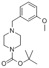 TERT-BUTYL 4-(3-METHOXYBENZYL)PIPERAZINE-1-CARBOXYLATE Struktur