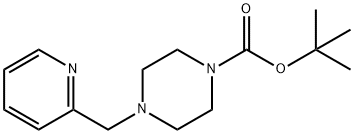 1-(TERT-BUTOXYCARBONYL)-4-((2-PYRIDYL)METHYL)PIPERAZINE Struktur