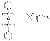 GLYCINE TERT-BUTYL ESTER DIBENZENESULFIMIDE SALT Struktur