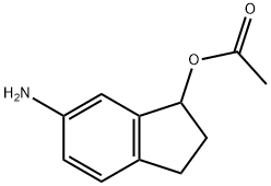 1H-Inden-1-ol,6-amino-2,3-dihydro-,acetate(ester)(9CI) Struktur