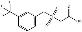 (3-TRIFLUOROMETHYLPHENYLMETHANESULFONYL)-ACETIC ACID Struktur