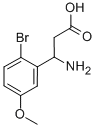 3-AMINO-3-(2-BROMO-5-METHOXY-PHENYL)-PROPIONIC ACID Struktur