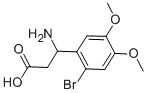 3-AMINO-3-(2-BROMO-4,5-DIMETHOXY-PHENYL)-PROPIONIC ACID Struktur