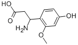 3-AMINO-3-(4-HYDROXY-2-METHOXY-PHENYL)-PROPIONIC ACID Struktur