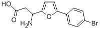 3-AMINO-3-[5-(4-BROMOPHENYL)-FURAN-2-YL]-PROPIONIC ACID Struktur