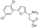 3-AMINO-3-[5-(2,5-DICHLOROPHENYL)-FURAN-2-YL]-PROPIONIC ACID Struktur