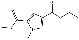 1H-Pyrrole-2,4-dicarboxylicacid,1-methyl-,4-ethyl2-methylester(9CI) Struktur