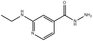 4-Pyridinecarboxylicacid,2-(ethylamino)-,hydrazide(9CI) Struktur