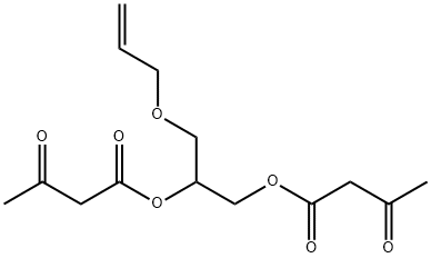 1-[(allyloxy)methyl]ethylene diacetoacetate Struktur