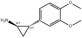 Cyclopropanamine, 2-(3,4-dimethoxyphenyl)-, trans- (9CI) Struktur