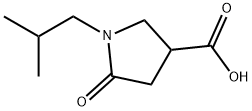 1-ISOBUTYL-5-OXO-PYRROLIDINE-3-CARBOXYLIC ACID Struktur