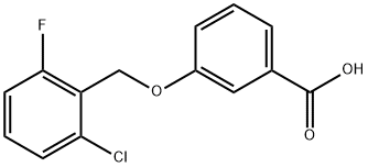 3-[(2-chloro-6-fluorobenzyl)oxy]benzoic acid Struktur