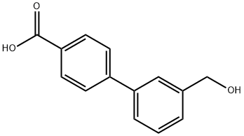 4-(3-Hydroxymethylphenyl)benzoic acid Struktur