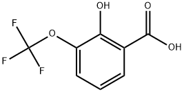 2-Hydroxy-3-trifluoromethoxy-benzoic acid Struktur