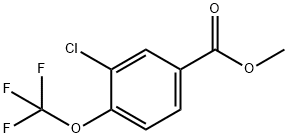 3-CHLORO-4-(TRIFLUOROMETHOXY)METHYLBENZOATE Struktur