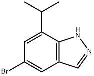 1H-Indazole, 5-broMo-7-(1-Methylethyl)- Struktur