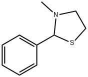 3-Methyl-2-phenylthiazolidine Struktur